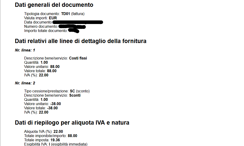 Fattura Elettronica: ecco un esempio di come NON va fatta